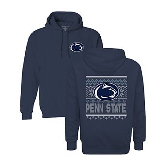 Youth Navy Penn State Nittany Lions Classic Holiday Sweater Hoodie