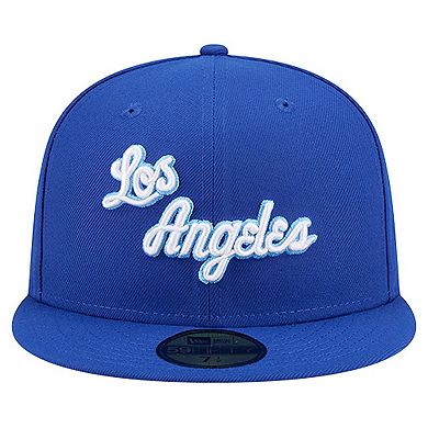 Men's New Era Royal Los Angeles Lakers Core Logo 59FIFTY Fitted Hat