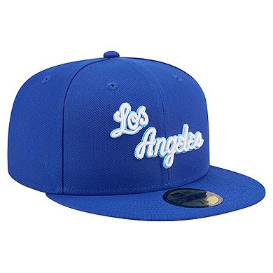 Men's New Era Royal Los Angeles Lakers Core Logo 59FIFTY Fitted Hat