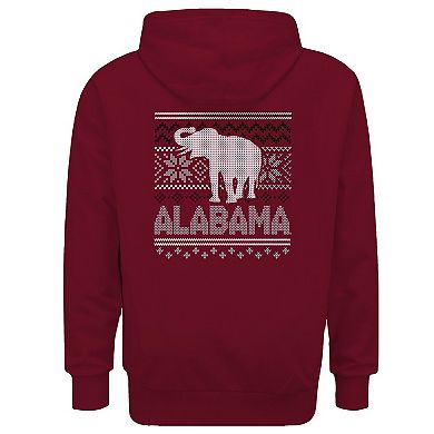 Youth Cardinal Alabama Crimson Tide Classic Holiday Sweater Hoodie
