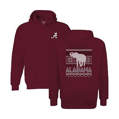 Youth Cardinal Alabama Crimson Tide Classic Holiday Sweater Hoodie