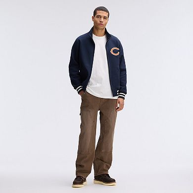 Fanatics Navy Chicago Bears IconicFleece Full-Zip Jacket