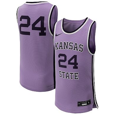Youth Nike #24 Lavender Kansas State Wildcats Replica Basketball Jersey
