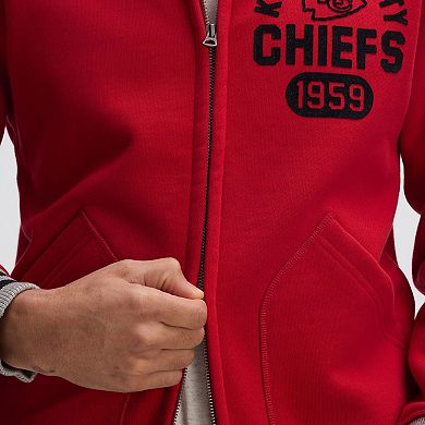 Fanatics Red Kansas City Chiefs IconicFleece Full-Zip Jacket