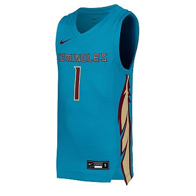 Youth Nike #1 Turquoise Florida State Seminoles Replica Basketball Jersey