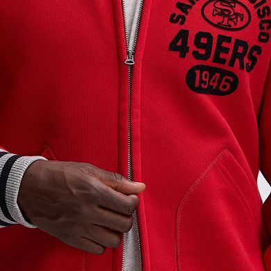 Fanatics Scarlet San Francisco 49ers IconicFleece Full-Zip Jacket