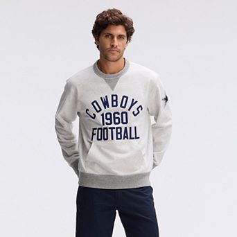 Fanatics Heather Gray Dallas Cowboys IconicFleece Pocket Sweatshirt