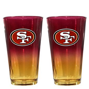 The Memory Company San Francisco 49ers Two-Pack 16oz. Ombre Pint Glass Set