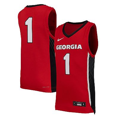 Youth Nike #1 Red Georgia Bulldogs Replica Basketball Jersey