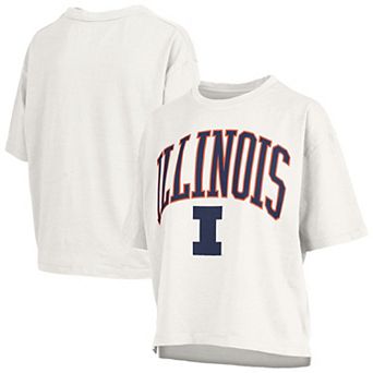 Women's Pressbox White Illinois Fighting Illini Nelson T-Shirt