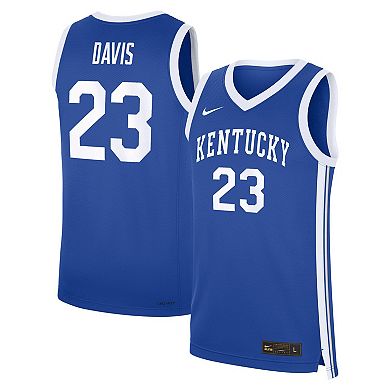 Men's Nike Anthony Davis Royal Kentucky Wildcats Road Replica Basketball Jersey