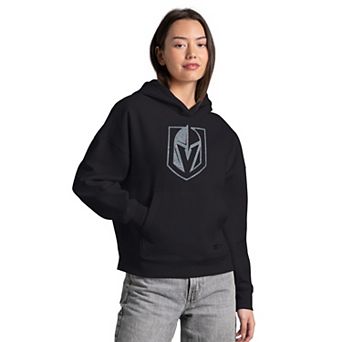 Women's Starter Black Vegas Golden Knights Rhinestone Relaxed Hoodie