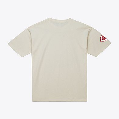Men's Mitchell & Ness Ken Griffey Jr. Cream Cincinnati Reds Cooperstown Collection Throwback Name & Number T-Shirt