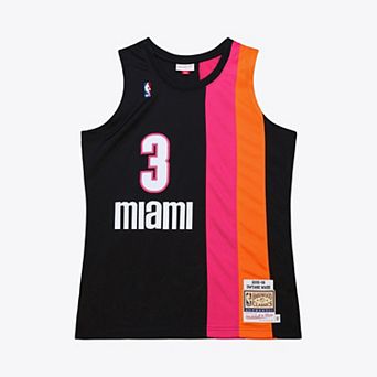 Men's Mitchell & Ness Dwyane Wade Black Miami Heat 2005-06 Hardwood Classics Authentic Jersey