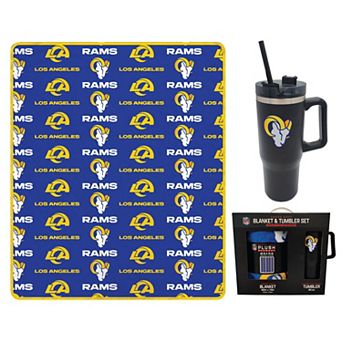 Pegasus Los Angeles Rams 60" x 70" Logo Blanket and 30oz Stainless Steel Tumbler Combo