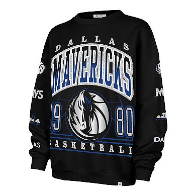 Women's '47 Black Dallas Mavericks 2025/26 City Edition Go Big Oversized Sweatshirt