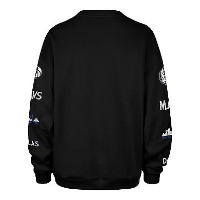 Women's '47 Black Dallas Mavericks 2025/26 City Edition Go Big Oversized Sweatshirt