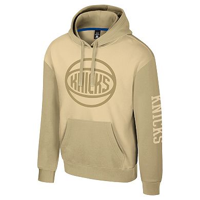 Unisex Stadium Essentials Cream New York Knicks Rafters Burst Hoodie