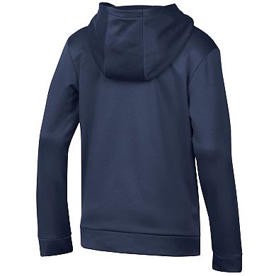 Youth Under Armour Navy Navy Midshipmen 250th Anniversary Uniform Sideline Collection Hoodie