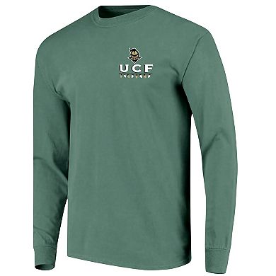 Men's Green UCF Knights Comfort Colors Merry Christmas Tree Long Sleeve T-Shirt