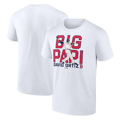 Men's Fanatics David Ortiz White Boston Red Sox Cooperstown Collection Player T-Shirt