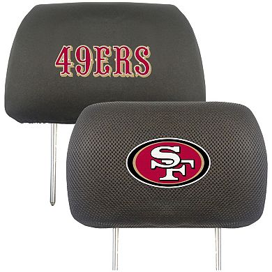 Logo Brands San Francisco 49ers Car Head Rest Cover