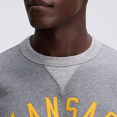 Fanatics Athletic Heather Gray Kansas City Chiefs IconicFleece Pocket Sweatshirt