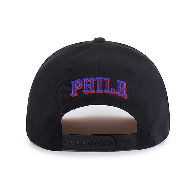 Men's Brand Seen by '47 Black Philadelphia 76ers Sorry I Was Hooping Hitch Adjustable Hat