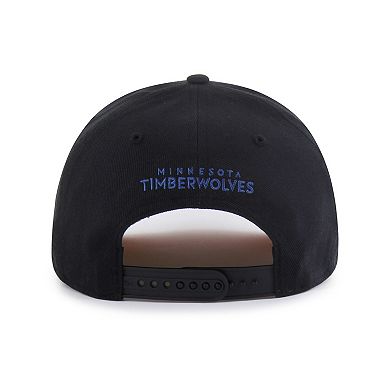 Men's Brand Seen by '47 Black Minnesota Timberwolves Sorry I Was Hooping Hitch Adjustable Hat