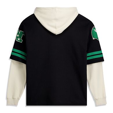 Men's '47 Black Philadelphia Eagles Big & Tall Split Zone Cornerback Hoodie