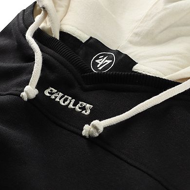 Men's '47 Black Philadelphia Eagles Big & Tall Split Zone Cornerback Hoodie
