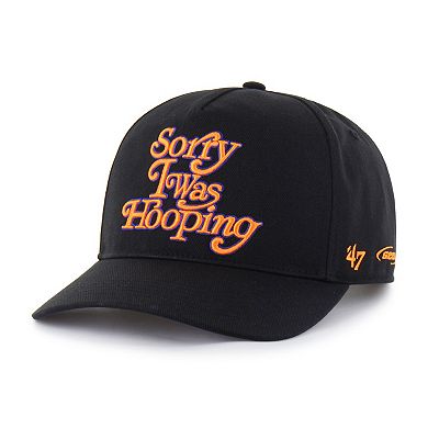 Men's Brand Seen by '47 Black New York Knicks Sorry I Was Hooping Hitch Adjustable Hat