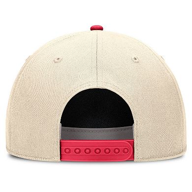 Men's Nike Natural/Red Georgia Bulldogs Academic Rise Dri-FIT Adjustable Hat