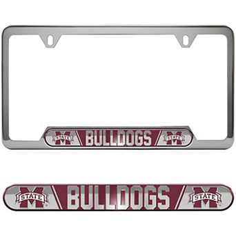 Logo Brands Mississippi State Bulldogs Embossed License Plate Frame