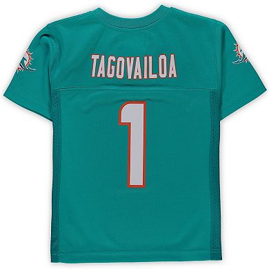 Preschool Tua Tagovailoa Aqua Miami Dolphins Replica Player Jersey