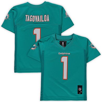 Preschool Tua Tagovailoa Aqua Miami Dolphins Replica Player Jersey