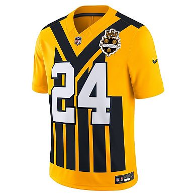 Men's Nike Joey Porter Jr. Gold Pittsburgh Steelers Alternate 1933 Throwback Vapor F.U.S.E. Limited Jersey