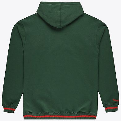 Men's Mitchell & Ness Hunter Green Milwaukee Bucks Hardwood Classics Big & Tall Hoodie