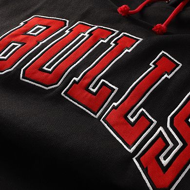 Men's Mitchell & Ness Black Chicago Bulls Hardwood Classics Big & Tall Hoodie