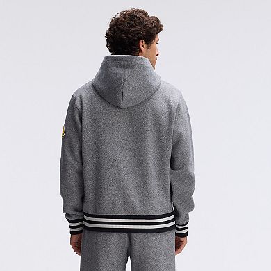 Fanatics Athletic Heather Gray Minnesota Vikings IconicFleece Tipped Hoodie