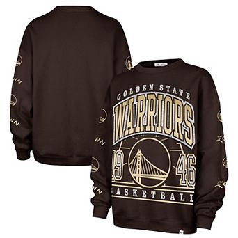 Women's '47 Brown Golden State Warriors 2025/26 City Edition Go Big Oversized Sweatshirt