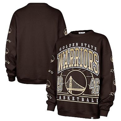 Women's '47 Brown Golden State Warriors 2025/26 City Edition Go Big Oversized Sweatshirt