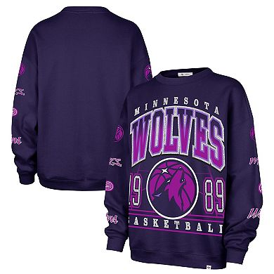 Women's '47 Purple Minnesota Timberwolves 2025/26 City Edition Go Big Oversized Sweatshirt