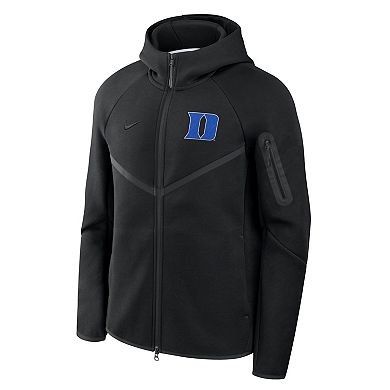 Men's Nike Black Duke Blue Devils Tech Fleece Full-Zip Windrunner Hoodie