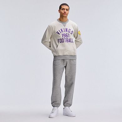 Fanatics Oatmeal Minnesota Vikings IconicFleece Pocket Sweatshirt