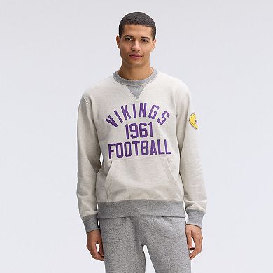 Fanatics Oatmeal Minnesota Vikings IconicFleece Pocket Sweatshirt