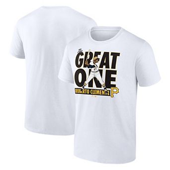 Men's Fanatics Roberto Clemente White Pittsburgh Pirates Cooperstown Collection Player T-Shirt