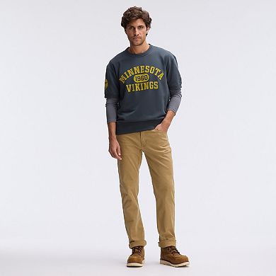 Fanatics Charcoal Minnesota Vikings IconicFleece Short Sleeve Sweatshirt