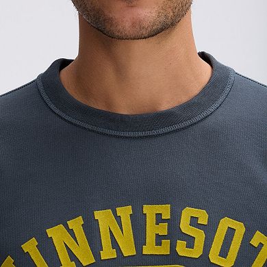 Fanatics Charcoal Minnesota Vikings IconicFleece Short Sleeve Sweatshirt