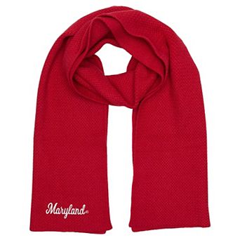 ZooZatz Red Maryland Terrapins Fashion Knit Scarf